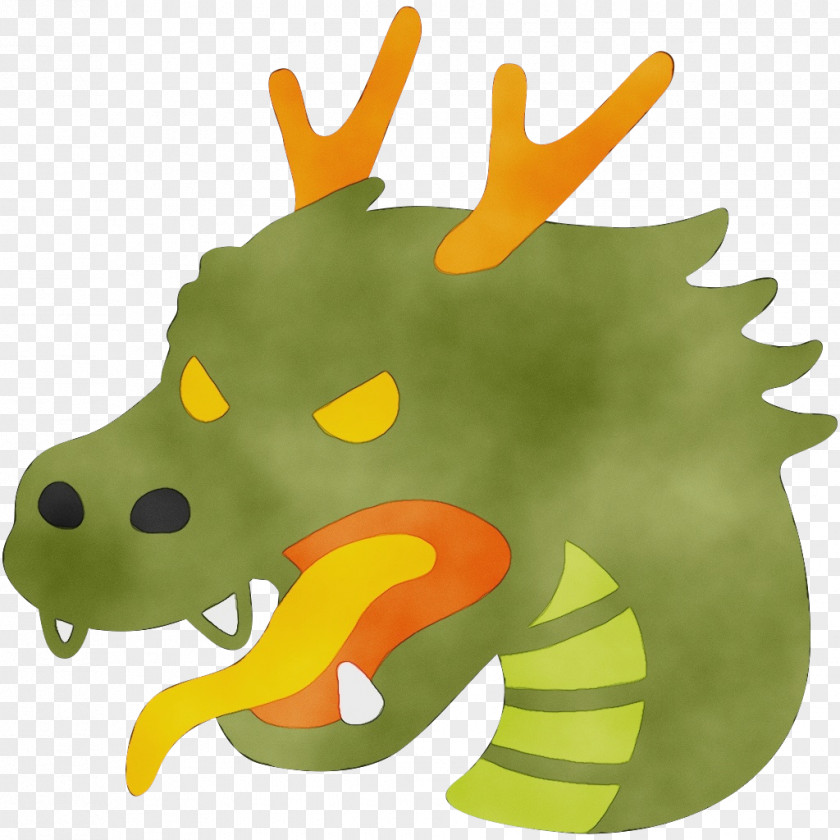 Toy Triceratops Smiley Emoji PNG