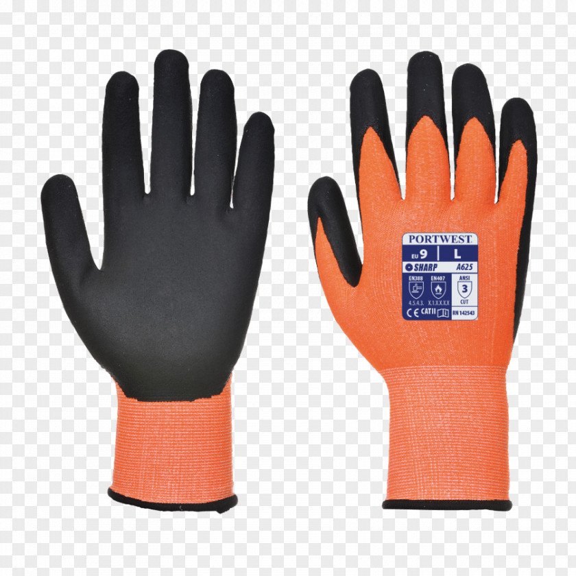 Cut-resistant Gloves High-visibility Clothing Portwest Personal Protective Equipment PNG
