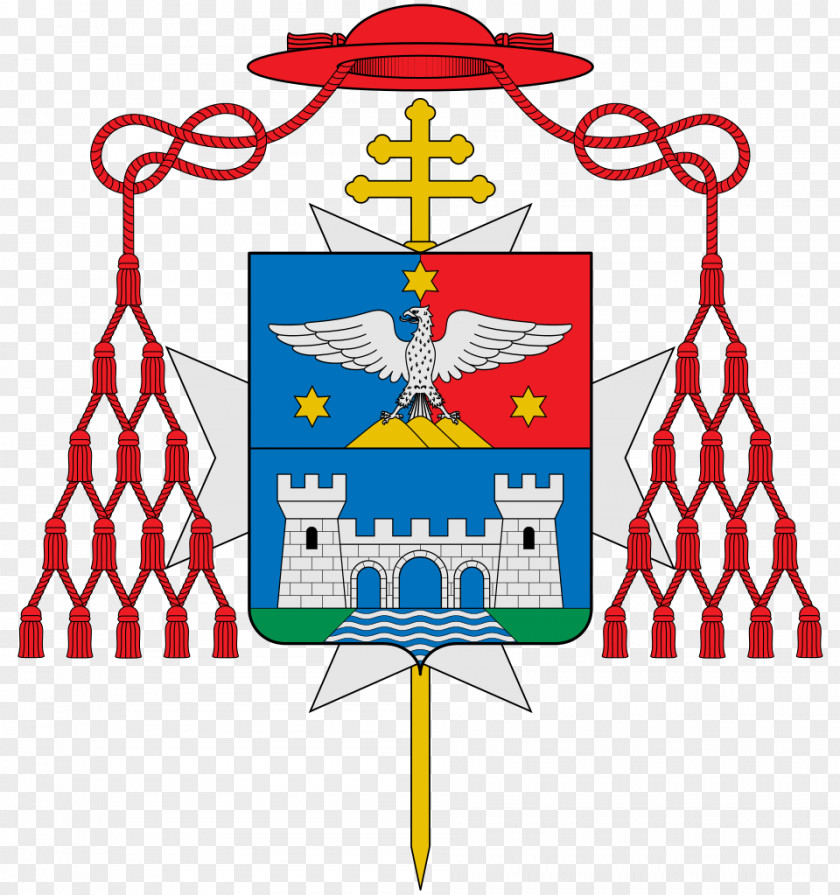 Dante Cardinal Archbishop Coat Of Arms Escutcheon PNG