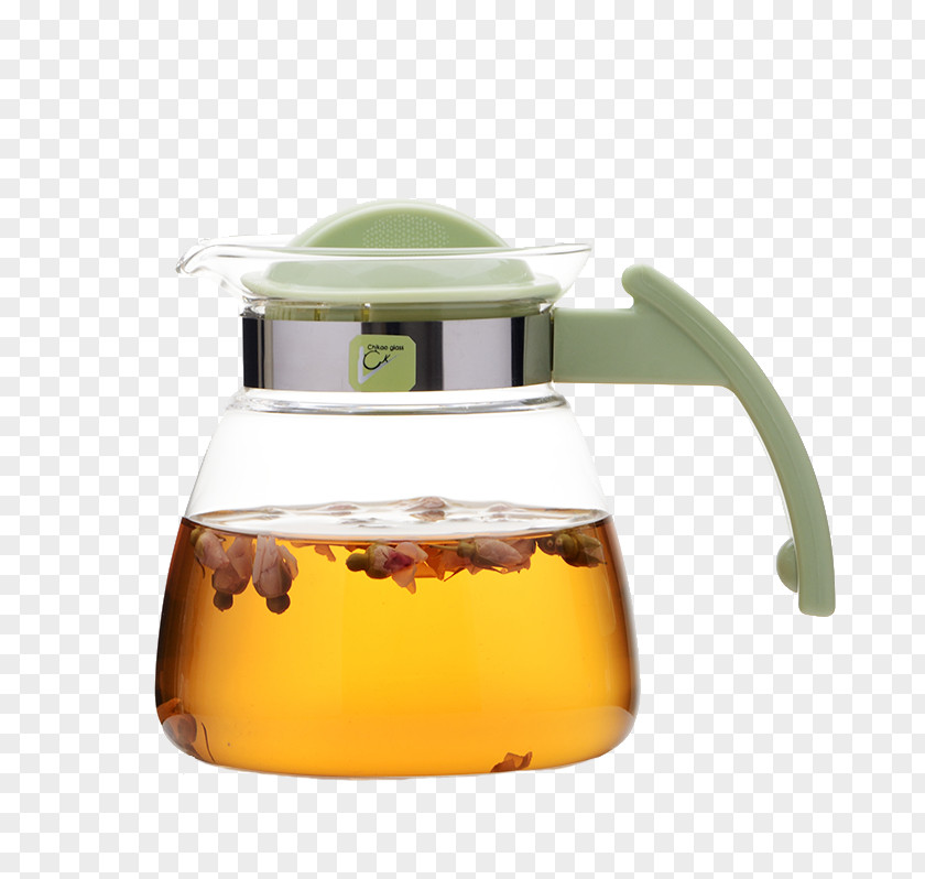 Direct Fire Resistant Glass Pot Furnace Kettle Teapot PNG