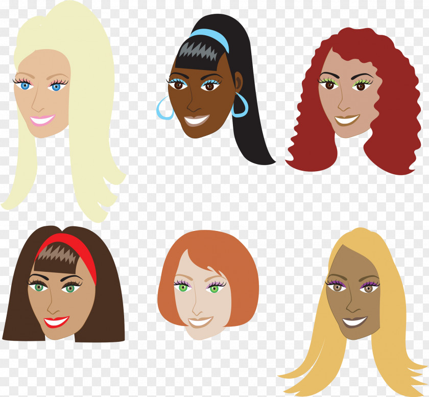 Lady Hairstyle Icon Artificial Hair Integrations Clip Art PNG
