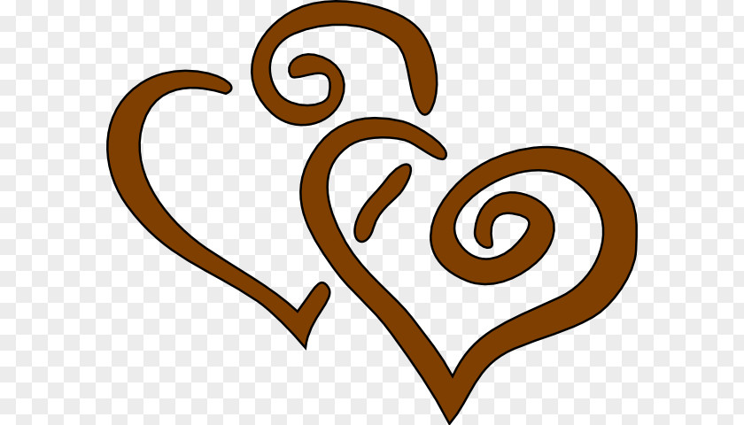 Brown Heart Cliparts Gold Clip Art PNG