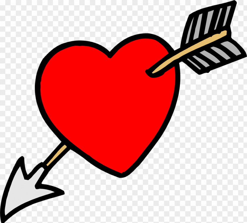 Heart With Arrow Hearts And Arrows Clip Art PNG