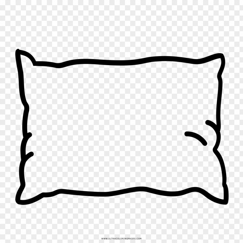 Pillow Coloring Book Drawing Black And White PNG