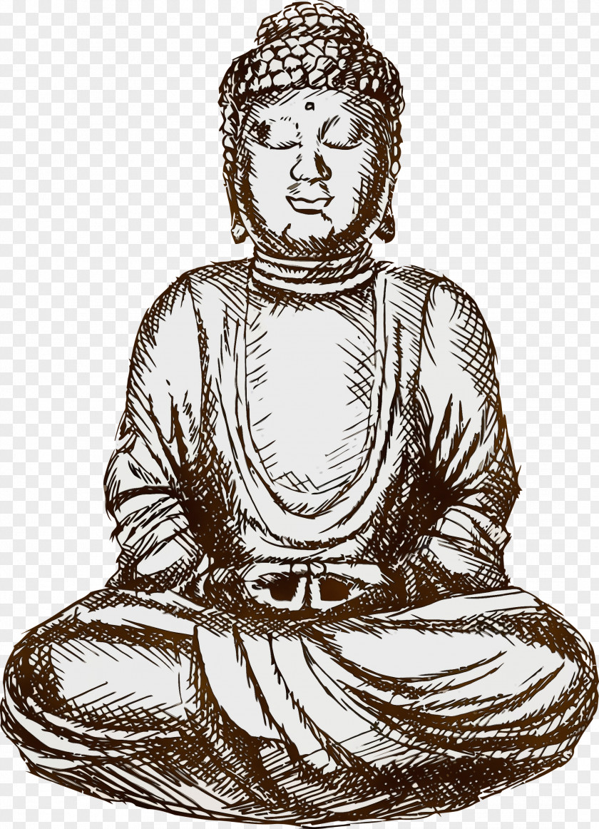 Sitting Gautama Buddha PNG