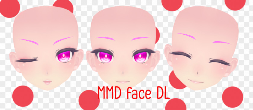 Face MikuMikuDance Eyelash Head Eyebrow PNG