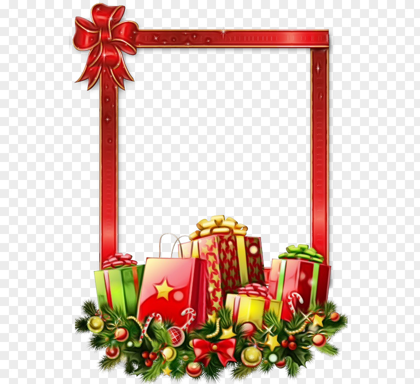 Fir Christmas Ornament Picture Frame PNG
