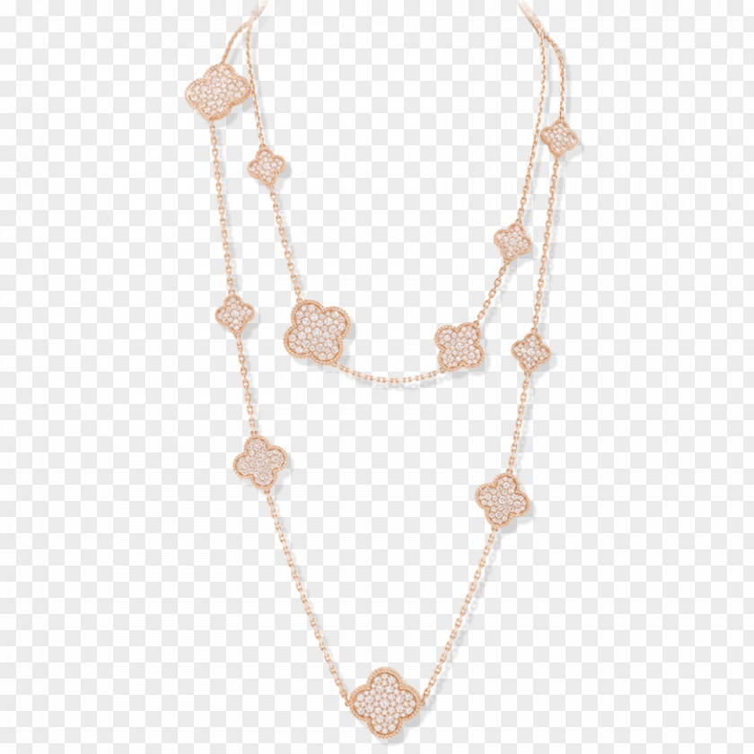 Necklace Van Cleef & Arpels Jewellery Sautoir Alhambra PNG