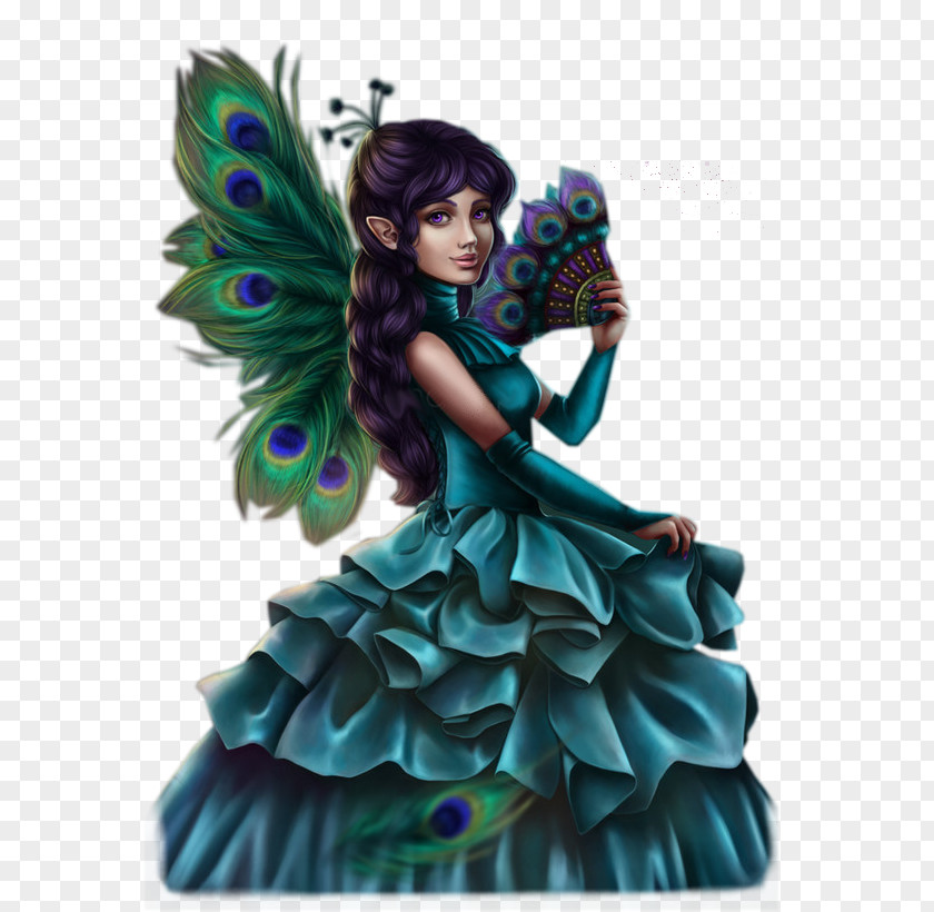 Peacock Fairy Tale Painting Art Illustration PNG