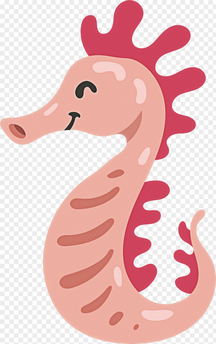 Seahorse Pink PNG