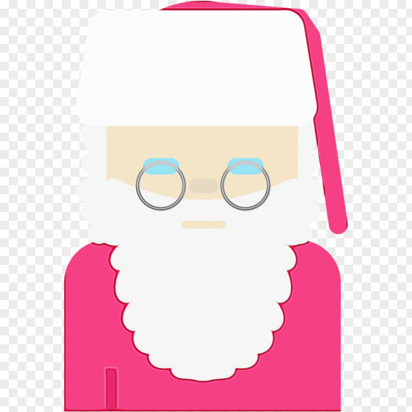 Smile Facial Hair Santa Claus Cartoon PNG