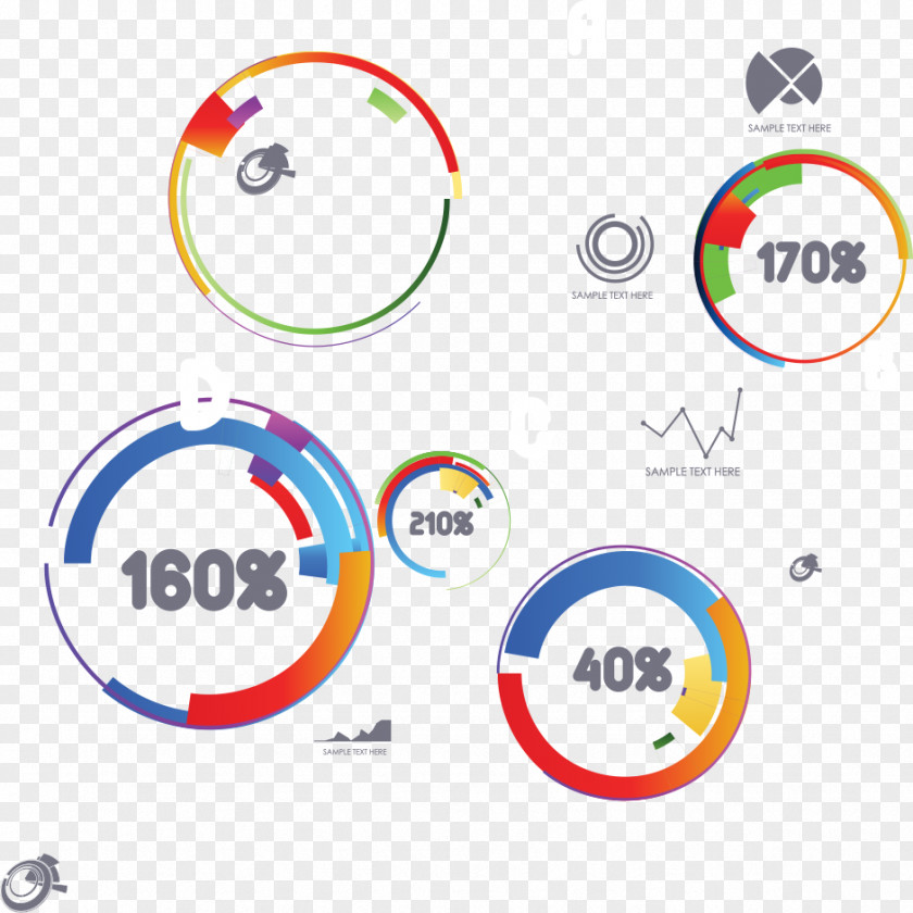 Vector Color Ring Chart Circle Infographic Information PNG