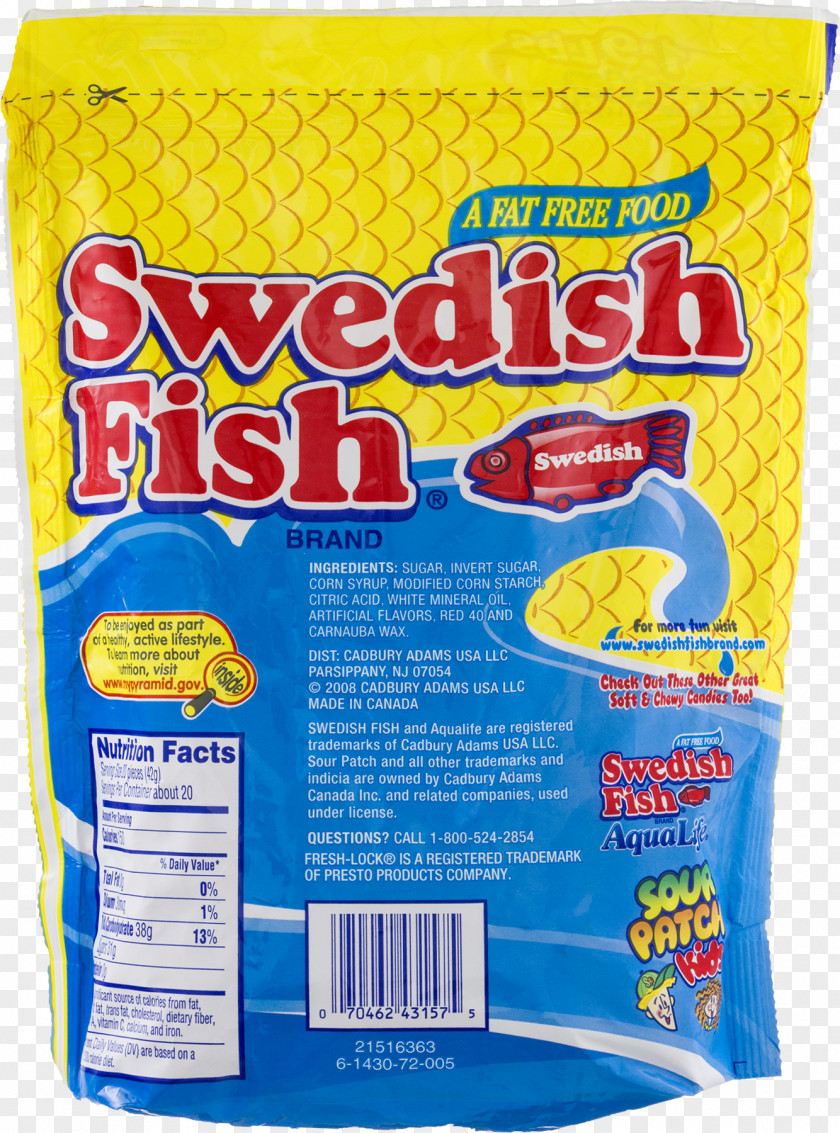 Candy Swedish Fish Bag Breakfast Cereal Mini Tropical Soft & Chewy PNG