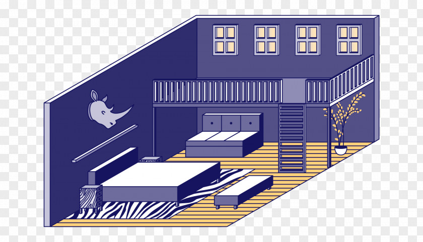 House Roof Facade Line PNG