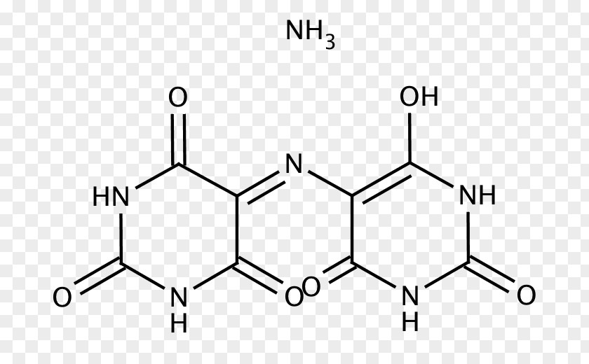 Murexide Uracil Caffeine Structure Molecule Acid PNG