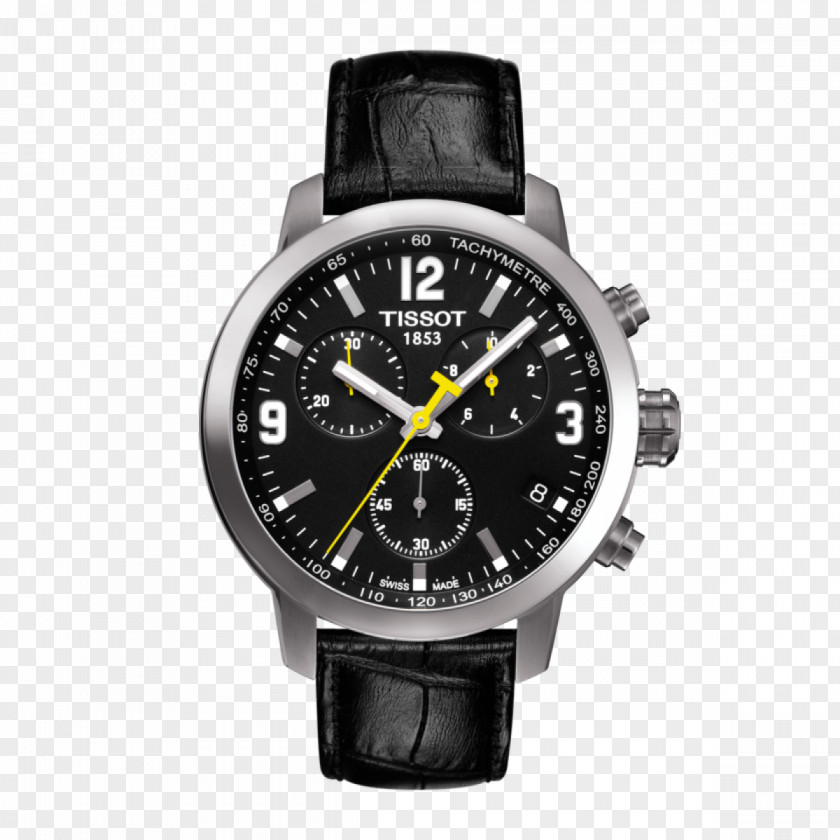 Watch Chronograph Strap Tissot Swiss Made PNG