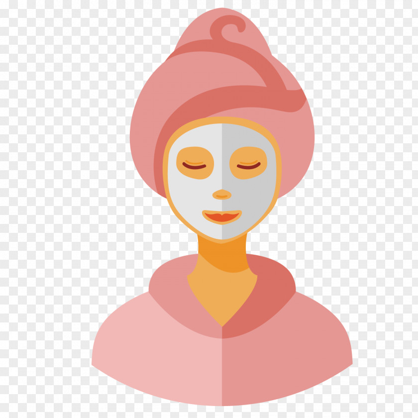 Deposited Mask Of The Yellow Face Woman Facial Clip Art PNG