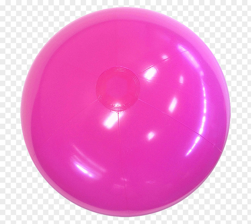 Imprinted Magenta Beach Ball Purple Violet Balloon PNG