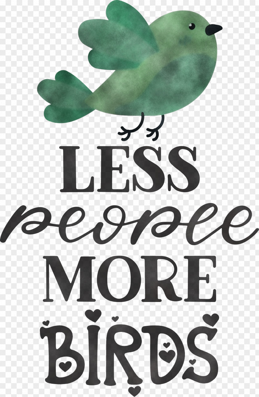 Less People More Birds PNG