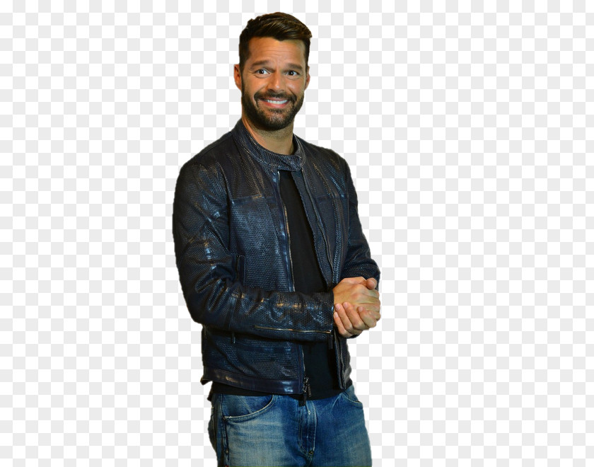 Ricky Martin Leather Jacket Service Afacere PNG
