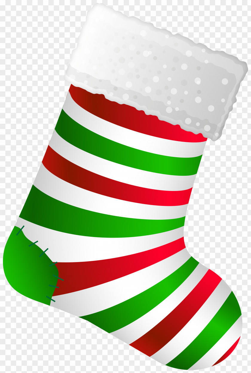 Small Christmas Stocking Stockings Clip Art Striped Day PNG