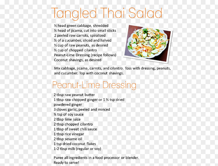 Thai Salads Cuisine Recipe PNG