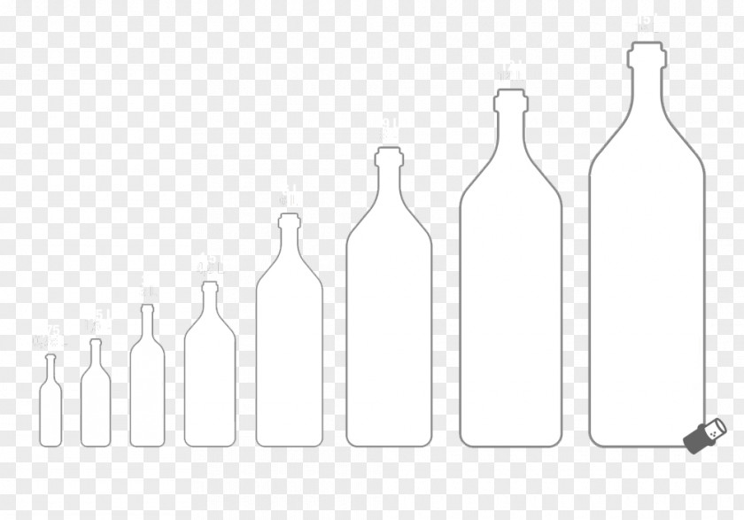Bottle Glass Line PNG