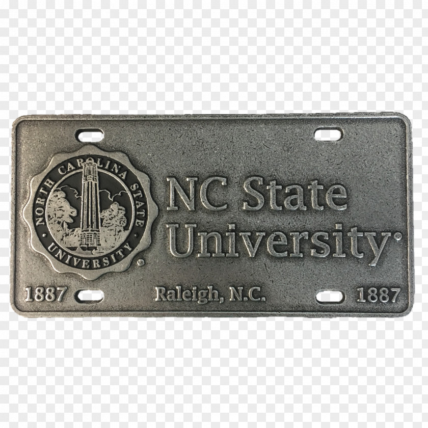 Number Plate North Carolina State University Of At Chapel Hill NC Wolfpack Men's Basketball Football College PNG