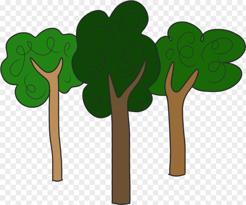 Plant Stem Clover Palm Tree Background PNG