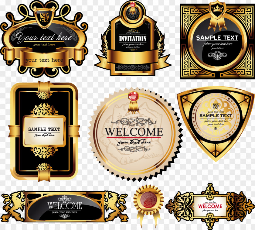 Vector Bottle Stickers Wine Computer File PNG