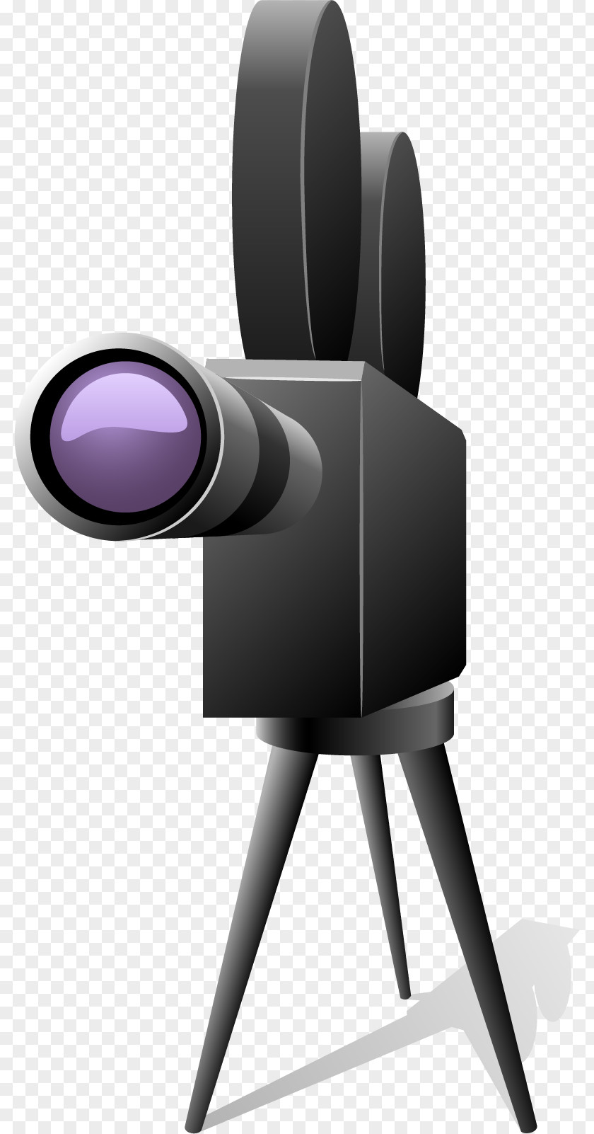 Vector Painted Camera Cinema Film Poster Illustration PNG