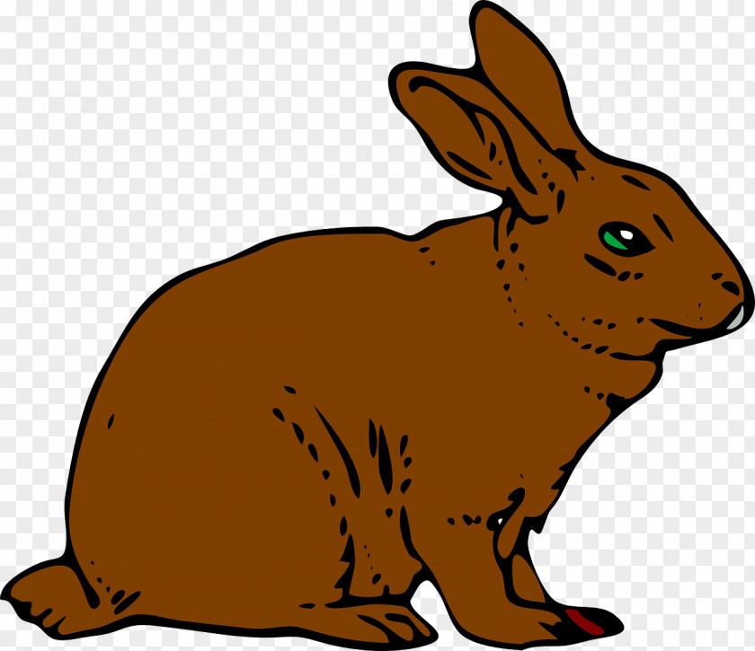 Brown Rabbit Blog Clip Art PNG