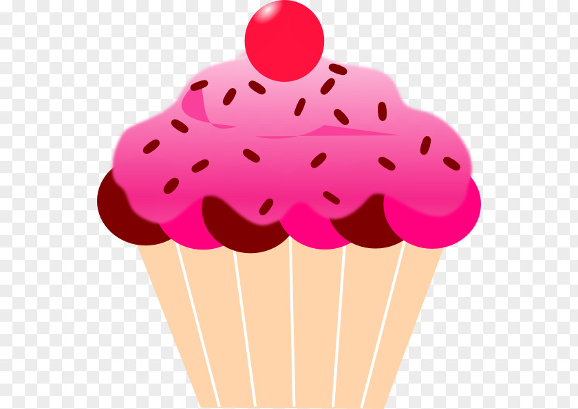 Cupcake Pink Kartun Cakes Icing Birthday Cake Clip Art PNG
