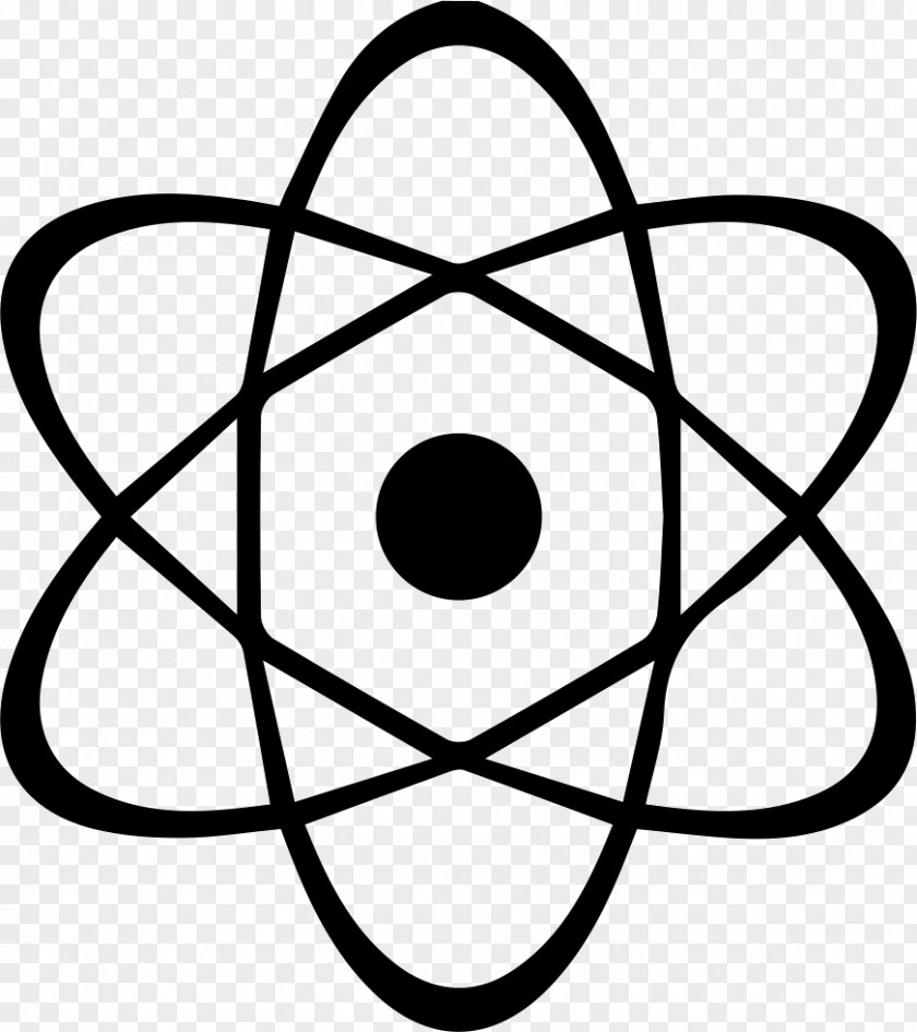 Symbol Atom Flat Design PNG