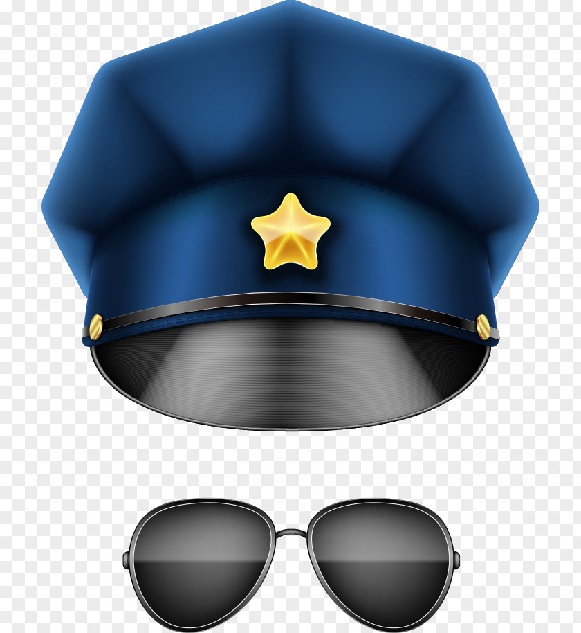 Vector Hat And Sunglasses Police Officer U8b66u5e3d Designer PNG