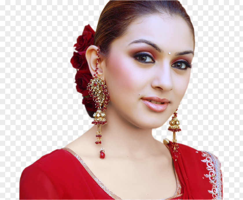 Actor Hansika Motwani Money Hai Toh Honey Sari PNG