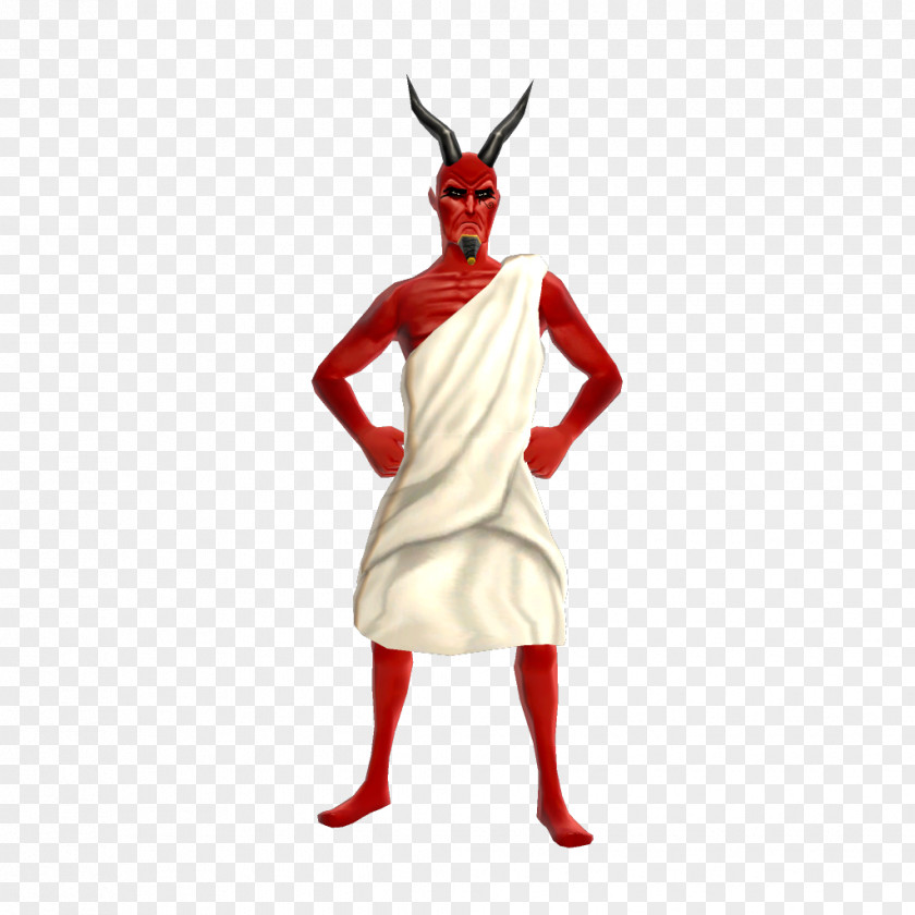 Devil Costume Design Adult Figurine Character PNG