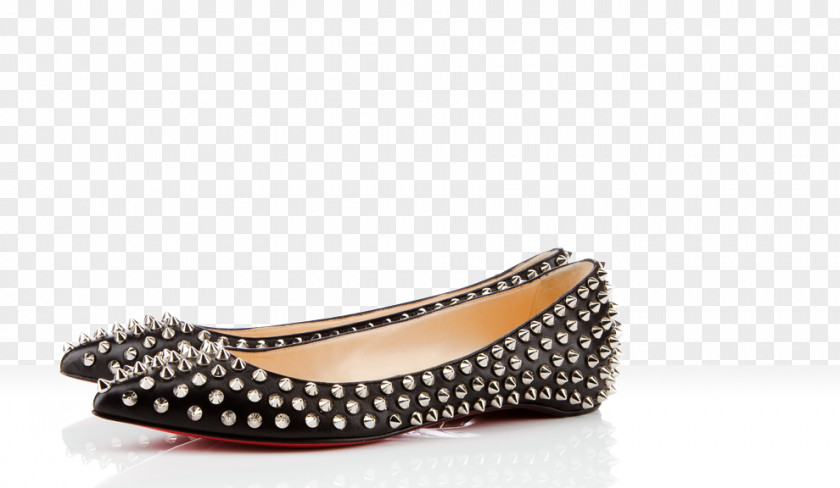 Louboutin Shoe Ballet Flat Patent Leather Discounts And Allowances PNG