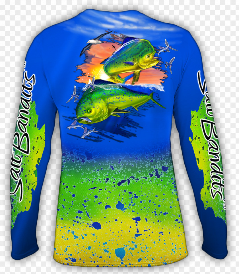 Mahi-mahi Long-sleeved T-shirt Printed PNG