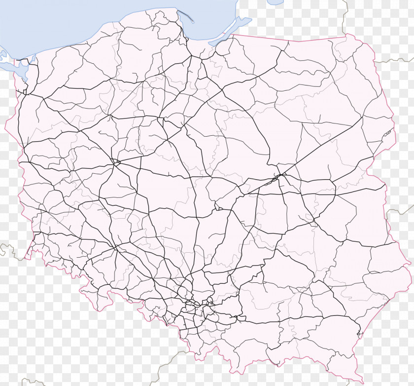 Map Rail Transport In Poland Railroad PNG