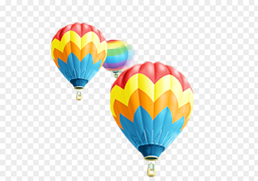 Rainbow-colored Parachute Balloon PNG