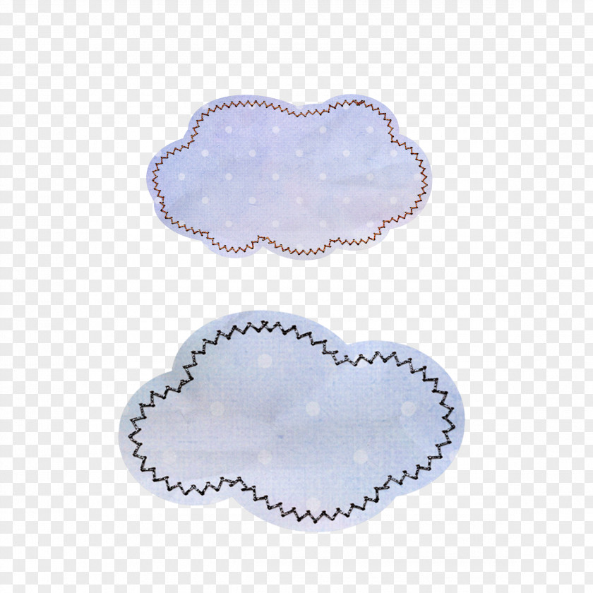 Cloud Paper Sticker PNG