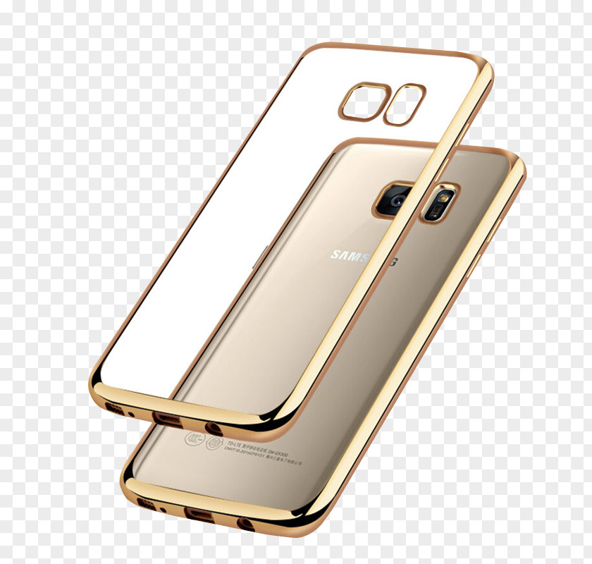 Electroplated Transparent Phone Case PNG