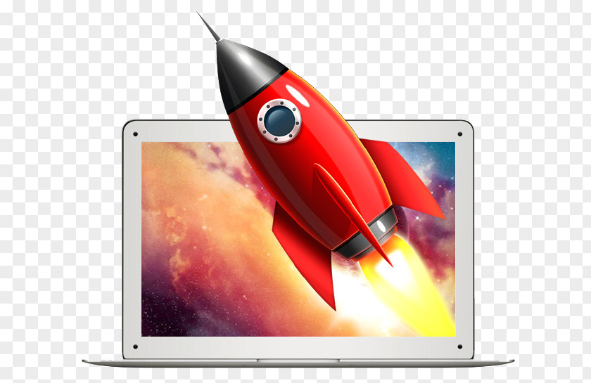 Laptop Infinity Space Runner Red Icon PNG