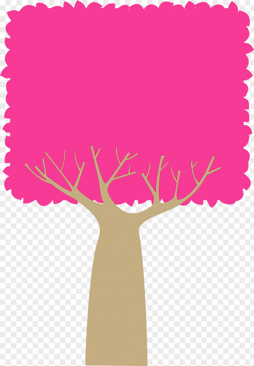 Pink M Font M-tree Meter Tree PNG