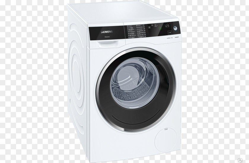 Washing Machines Siemens WM14N020 IQ300 WM14U840EU Avantgarde Wash Machine Left Home Appliance PNG