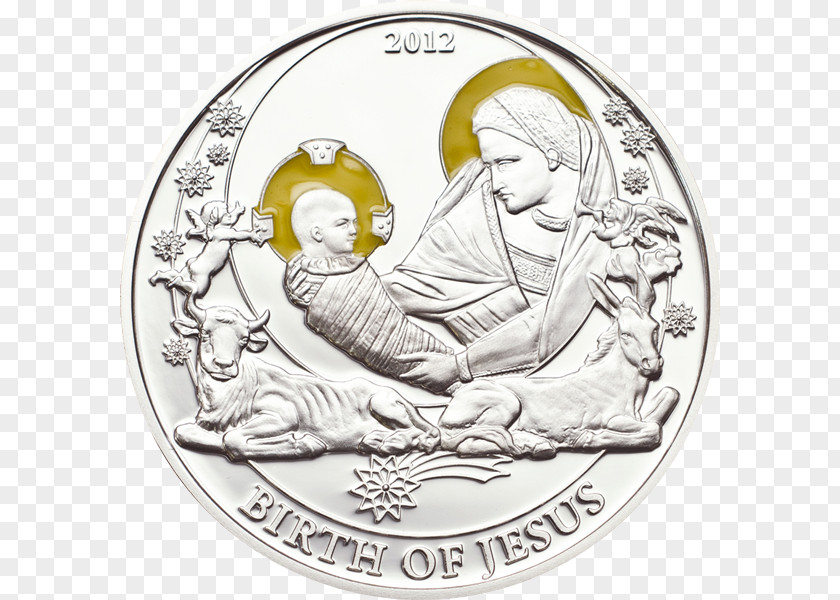 Birth Bible Silver Coin Biblical Magi PNG