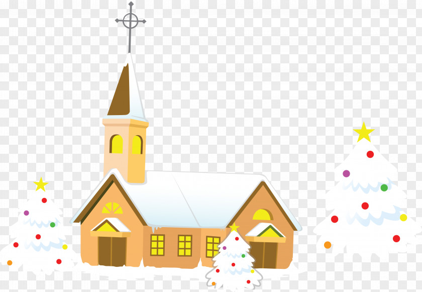 Christmas Vector Elements Christian Church PNG