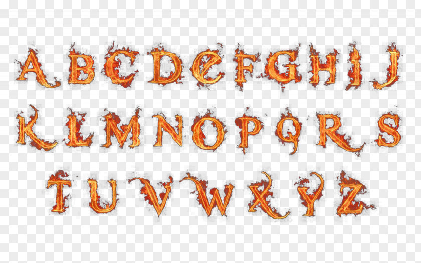 Flame Letter Alphabet Fire PNG