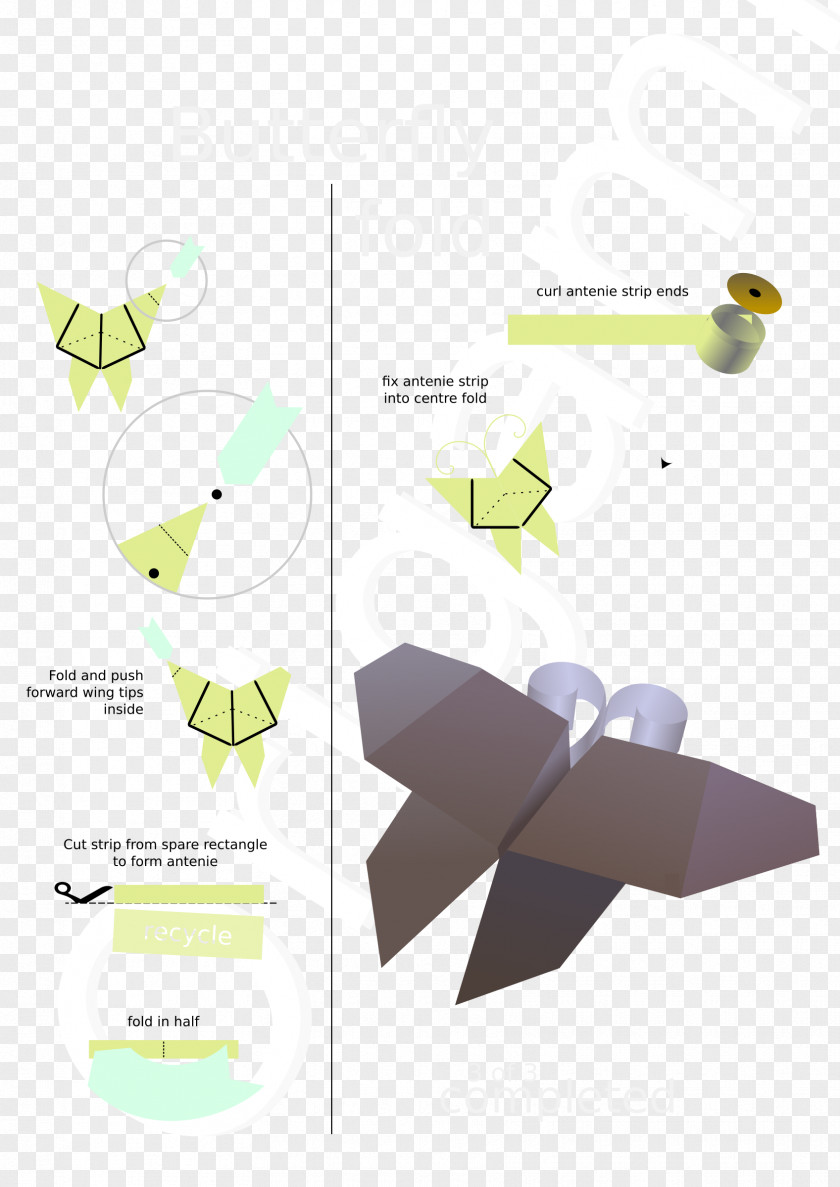 Origami Graphic Design Diagram Butterfly Clip Art PNG